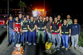 Supervisa alcalde Christian Agúndez reactivación de bacheo intensivo en Cabo San Lucas