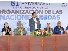 Realiza Ayuntamiento de Los Cabos ceremonia cívica por el 81° aniversario de las Naciones Unidas