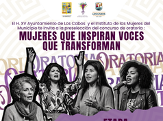 Invita Instituto de las Mujeres a preselección del concurso Mujeres que inspiran, voces que transforman en Cabo San Lucas