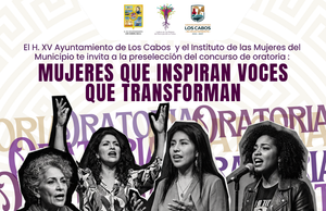 Invita Instituto de las Mujeres a preselección del concurso Mujeres que inspiran, voces que transforman en Cabo San Lucas