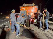 Implementan bacheo nocturno en Cabo San Lucas para mejorar vialidades y seguridad vial