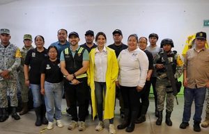 Supervisa Sol Delgado en recorrido nocturno operatividad de refugios temporales en Los Cabos