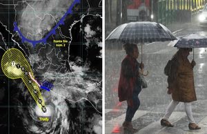 ¡Alerta por lluvias! Huracán Trudy y frente frío 2 azotarán México este fin de semana